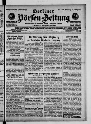 Berliner Börsen-Zeitung vom 22.03.1938