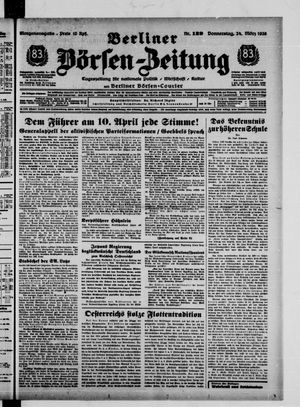 Berliner Börsen-Zeitung vom 24.03.1938