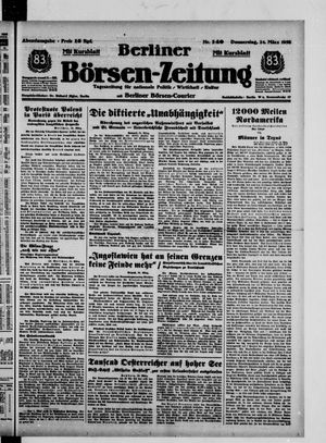 Berliner Börsen-Zeitung vom 24.03.1938