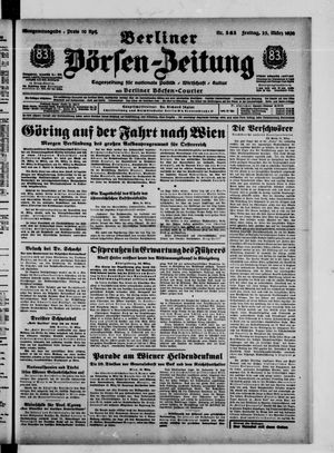 Berliner Börsen-Zeitung vom 25.03.1938