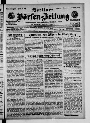 Berliner Börsen-Zeitung vom 26.03.1938