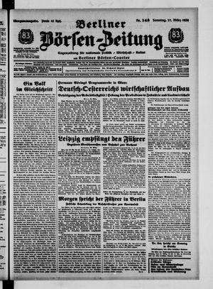Berliner Börsen-Zeitung vom 27.03.1938