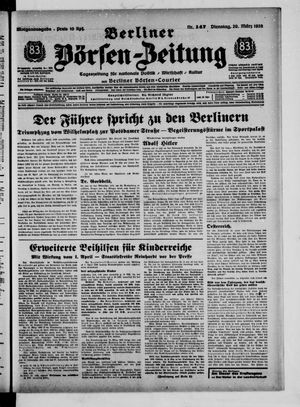 Berliner Börsen-Zeitung vom 29.03.1938
