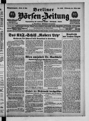 Berliner Börsen-Zeitung vom 30.03.1938