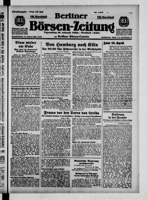 Berliner Börsen-Zeitung vom 30.03.1938