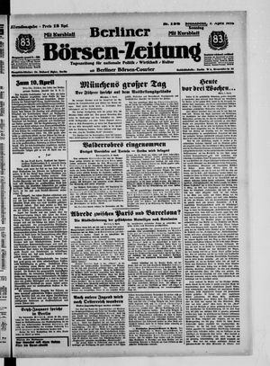 Berliner Börsen-Zeitung vom 02.04.1938