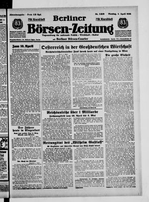 Berliner Börsen-Zeitung vom 04.04.1938