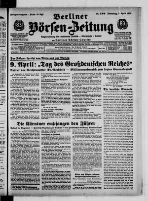 Berliner Börsen-Zeitung vom 05.04.1938