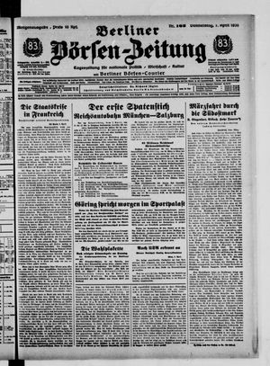 Berliner Börsen-Zeitung vom 07.04.1938