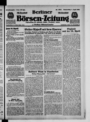Berliner Börsen-Zeitung vom 07.04.1938