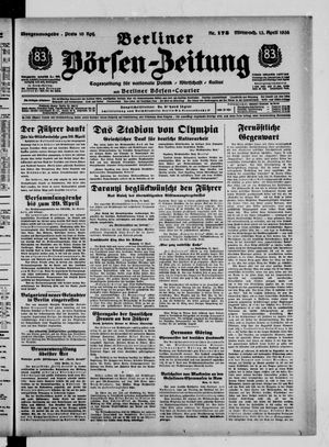 Berliner Börsen-Zeitung vom 13.04.1938