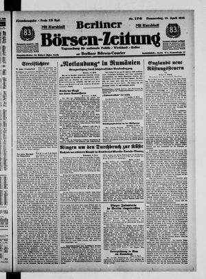 Berliner Börsen-Zeitung vom 14.04.1938