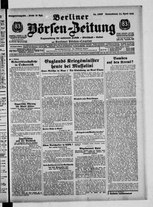 Berliner Börsen-Zeitung vom 23.04.1938