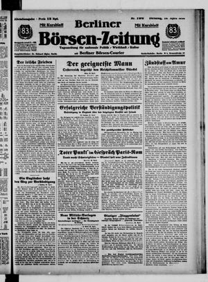 Berliner Börsen-Zeitung vom 26.04.1938