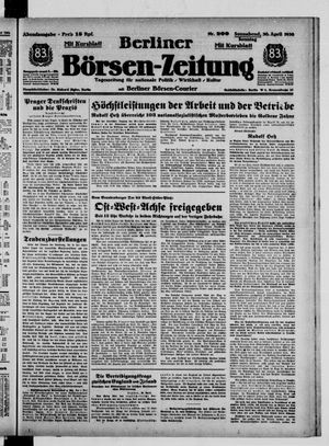 Berliner Börsen-Zeitung vom 30.04.1938
