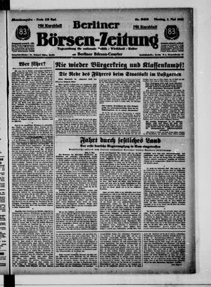 Berliner Börsen-Zeitung vom 02.05.1938