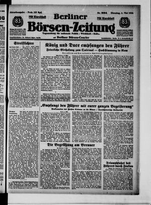 Berliner Börsen-Zeitung vom 03.05.1938