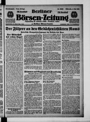 Berliner Börsen-Zeitung vom 04.05.1938