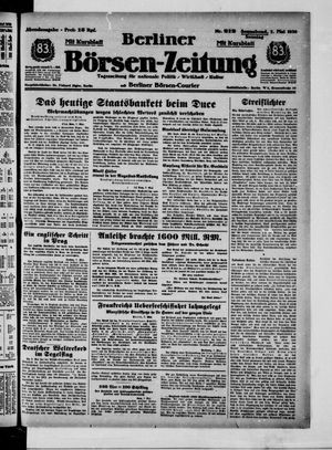 Berliner Börsen-Zeitung vom 07.05.1938
