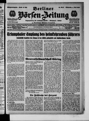 Berliner Börsen-Zeitung on May 11, 1938