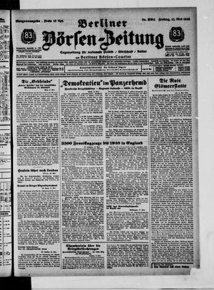 Berliner Börsen-Zeitung vom 13.05.1938