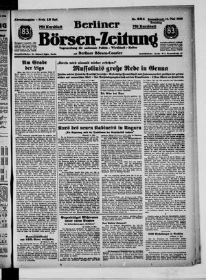 Berliner Börsen-Zeitung vom 14.05.1938