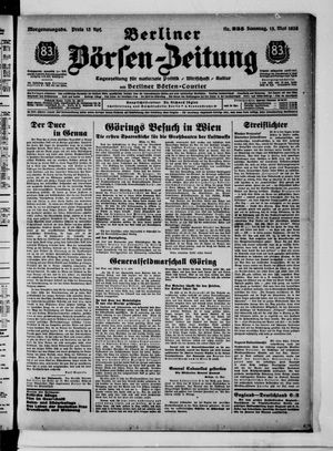 Berliner Börsen-Zeitung vom 15.05.1938