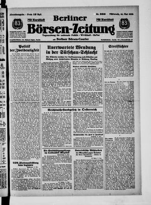 Berliner Börsen-Zeitung vom 18.05.1938