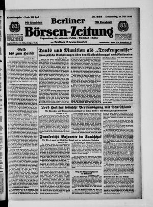 Berliner Börsen-Zeitung vom 19.05.1938