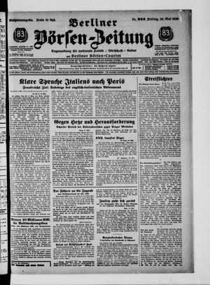 Berliner Börsen-Zeitung vom 20.05.1938