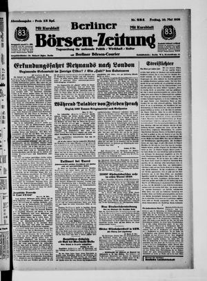 Berliner Börsen-Zeitung vom 20.05.1938