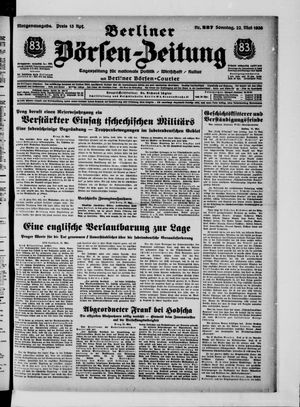 Berliner Börsen-Zeitung vom 22.05.1938