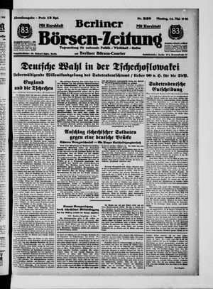 Berliner Börsen-Zeitung vom 23.05.1938
