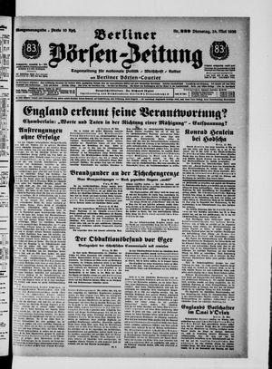 Berliner Börsen-Zeitung vom 24.05.1938