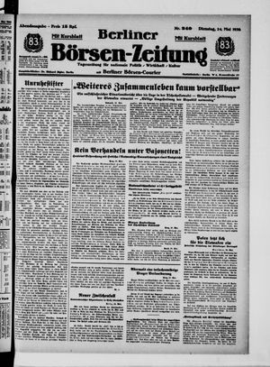 Berliner Börsen-Zeitung vom 24.05.1938