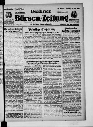 Berliner Börsen-Zeitung vom 30.05.1938