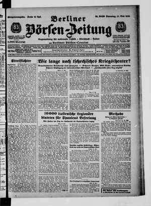 Berliner Börsen-Zeitung vom 31.05.1938