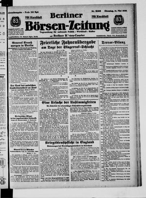 Berliner Börsen-Zeitung vom 31.05.1938