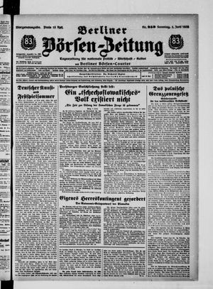 Berliner Börsen-Zeitung vom 05.06.1938