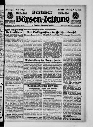 Berliner Börsen-Zeitung vom 07.06.1938