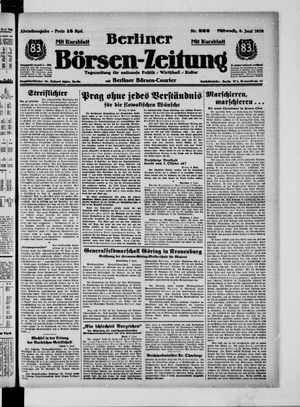Berliner Börsen-Zeitung vom 08.06.1938