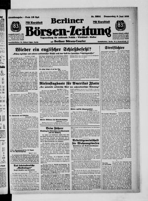 Berliner Börsen-Zeitung vom 09.06.1938