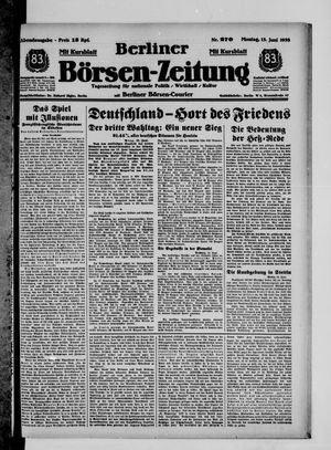 Berliner Börsen-Zeitung vom 13.06.1938