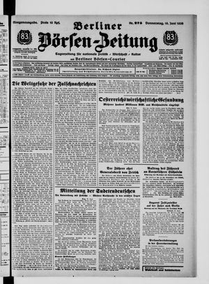 Berliner Börsen-Zeitung vom 16.06.1938