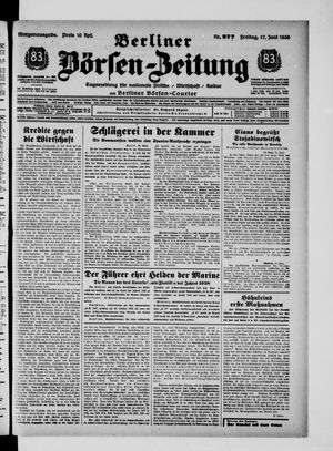 Berliner Börsen-Zeitung vom 17.06.1938