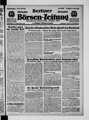 Berliner Börsen-Zeitung vom 17.06.1938