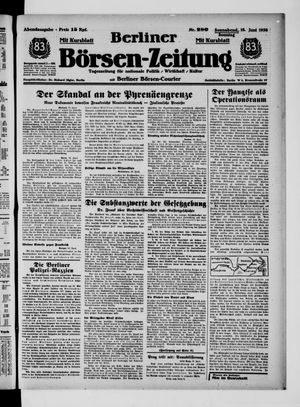 Berliner Börsen-Zeitung vom 18.06.1938