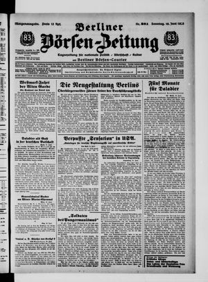 Berliner Börsen-Zeitung vom 19.06.1938