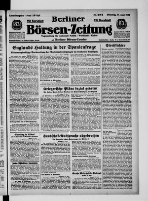 Berliner Börsen-Zeitung vom 21.06.1938