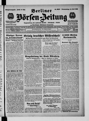Berliner Börsen-Zeitung vom 23.06.1938